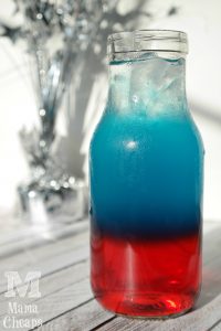 Red White Blue Layered Drink