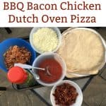 BBQ Bacon Chicken Dutch Oven Pizza