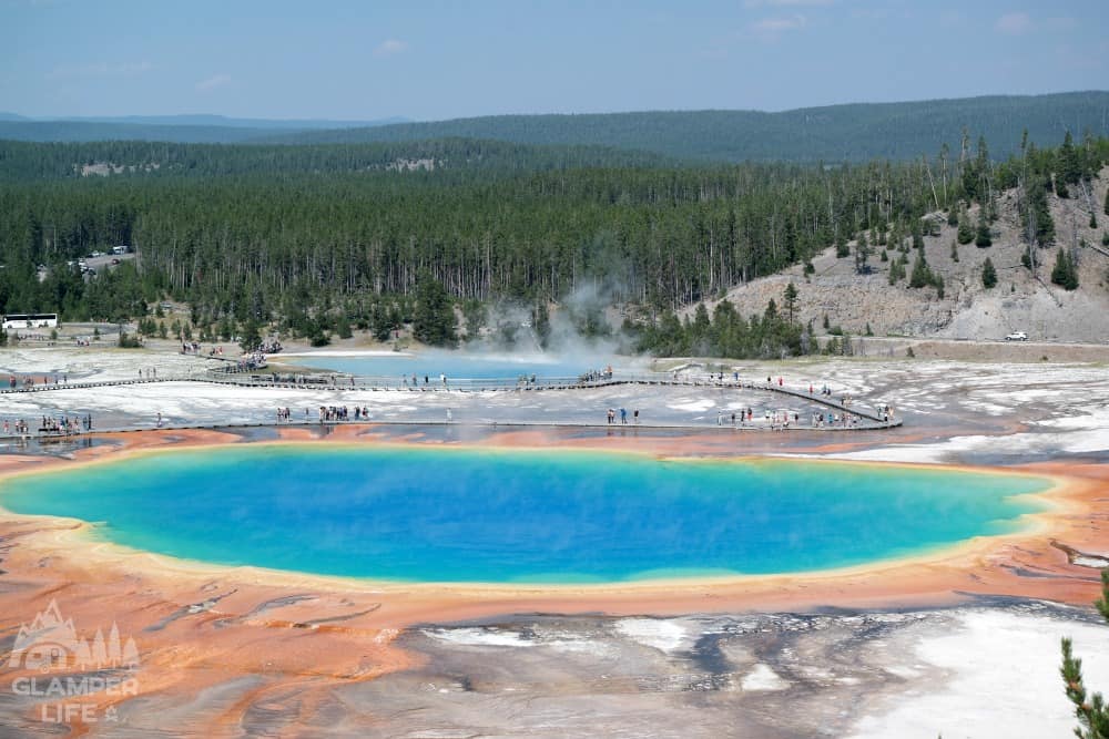 Best View of Grand Prismatic Spring Yellowstone