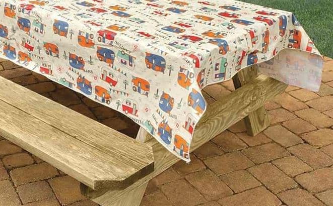 Camping Trails Tablecloth