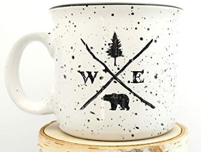 Campfire Mug - Forest Compass - Speckled Color Mug