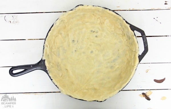 Pie Crust in Skillet