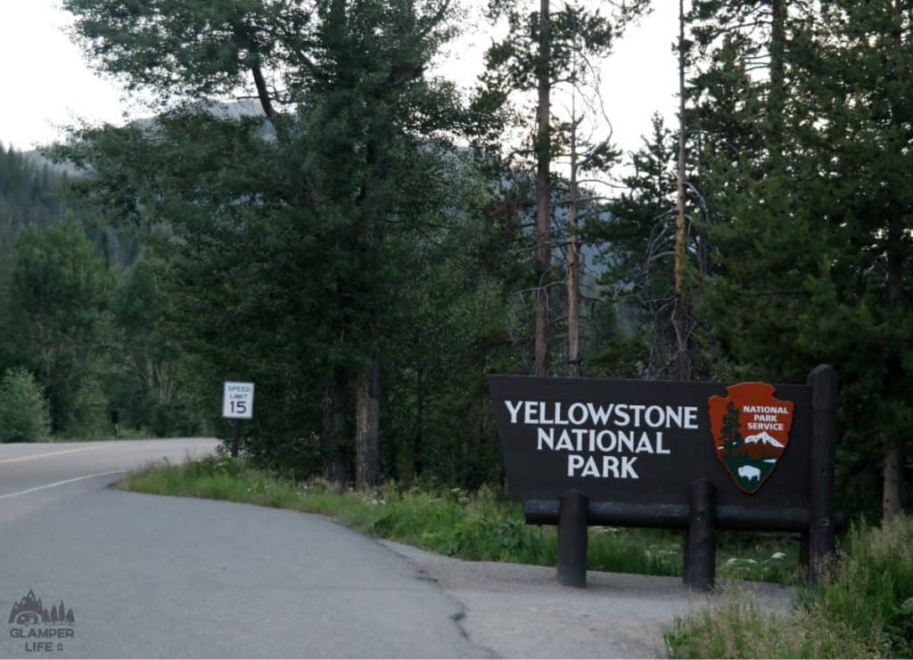 Yellowstone East Entrance Sign
