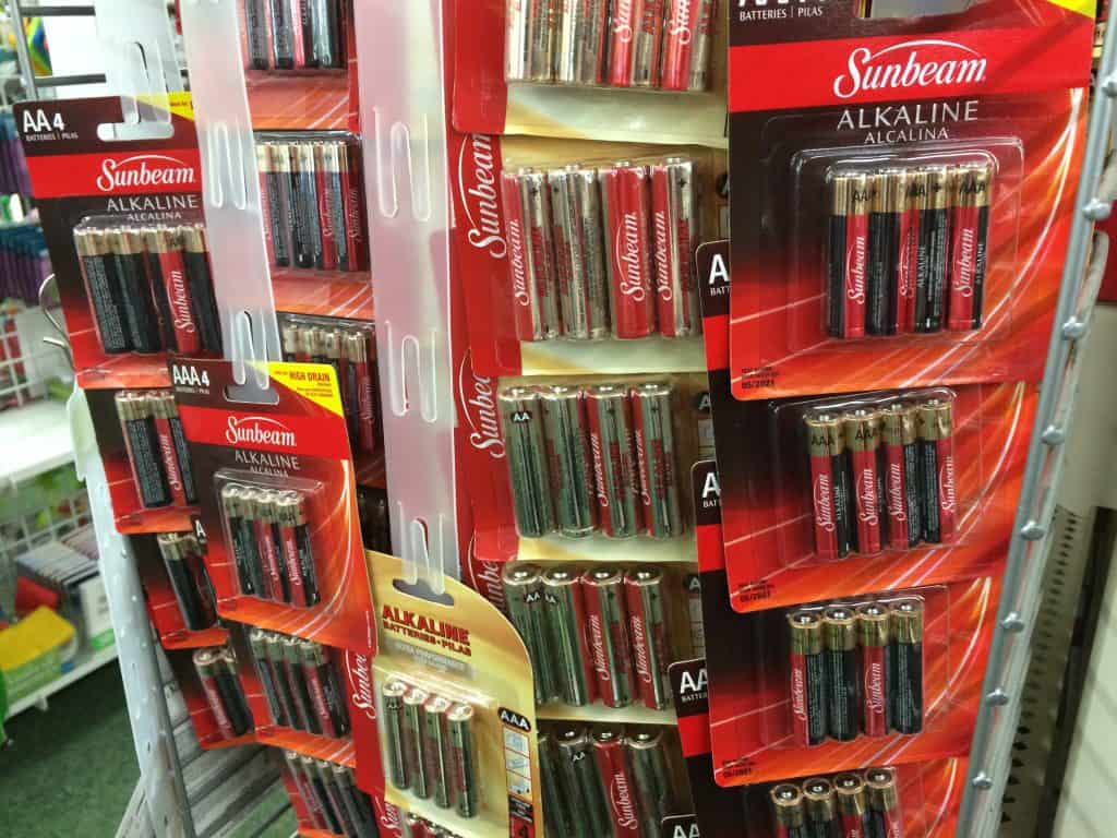 batteries at dollar tree