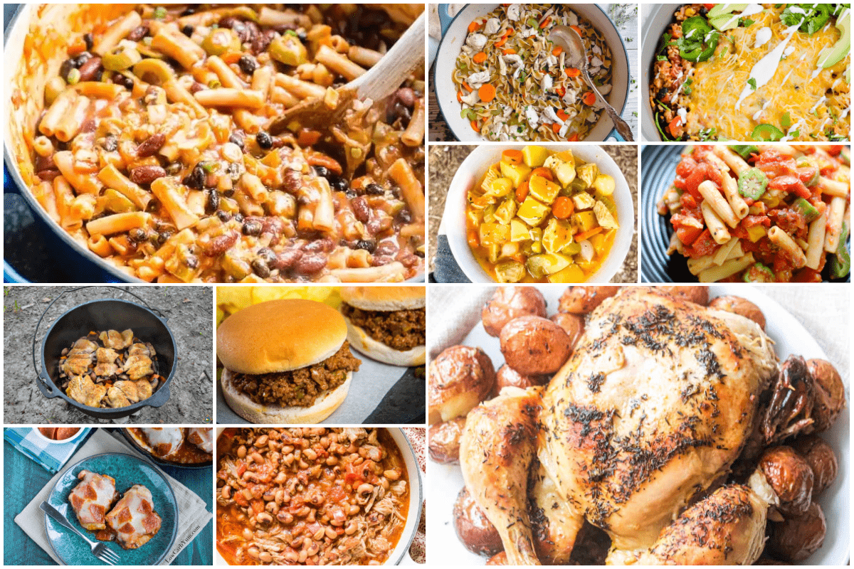 One Pot Camping Meals Collage