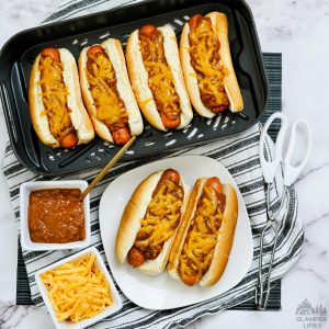 Air Fryer Chili Cheese Dogs SQUARE