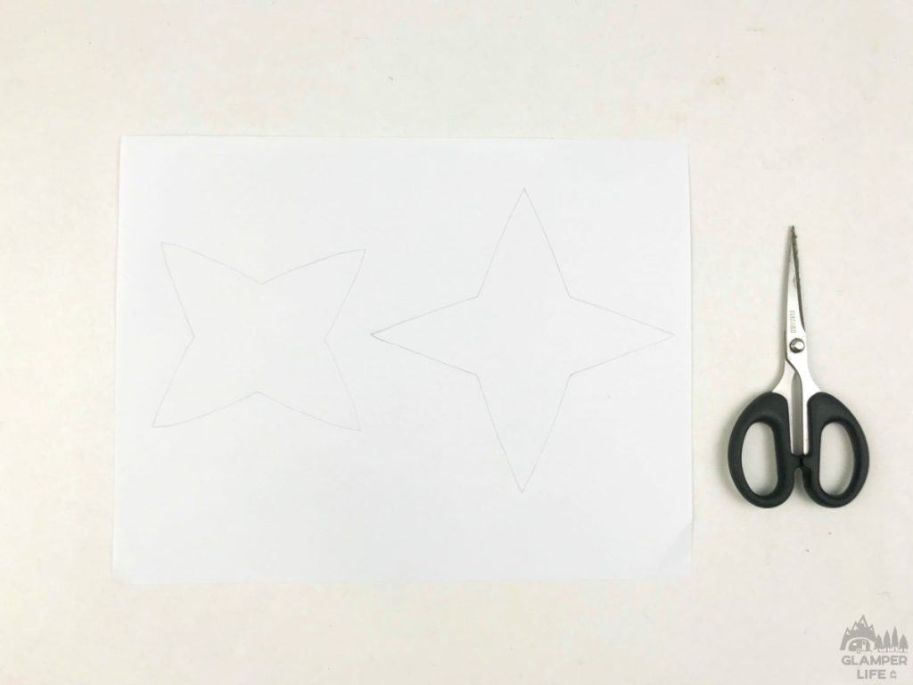 Star outlines and scissors
