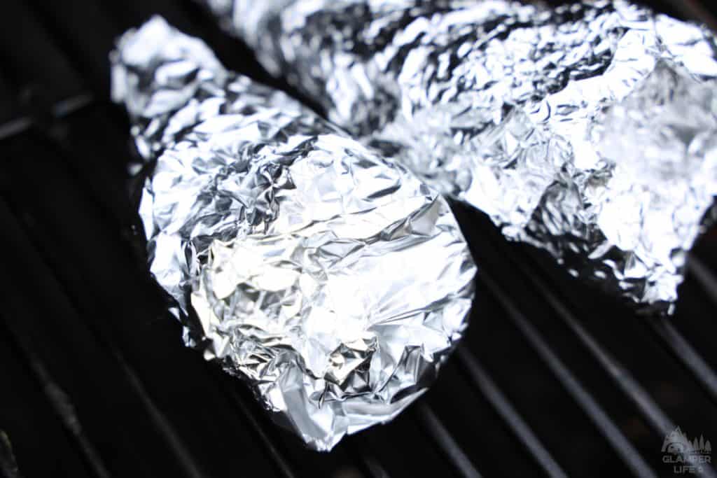 tin foil wrapped cones